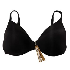 NWT Skims Wireless Push Up Bra. Black Sz. 36DDD